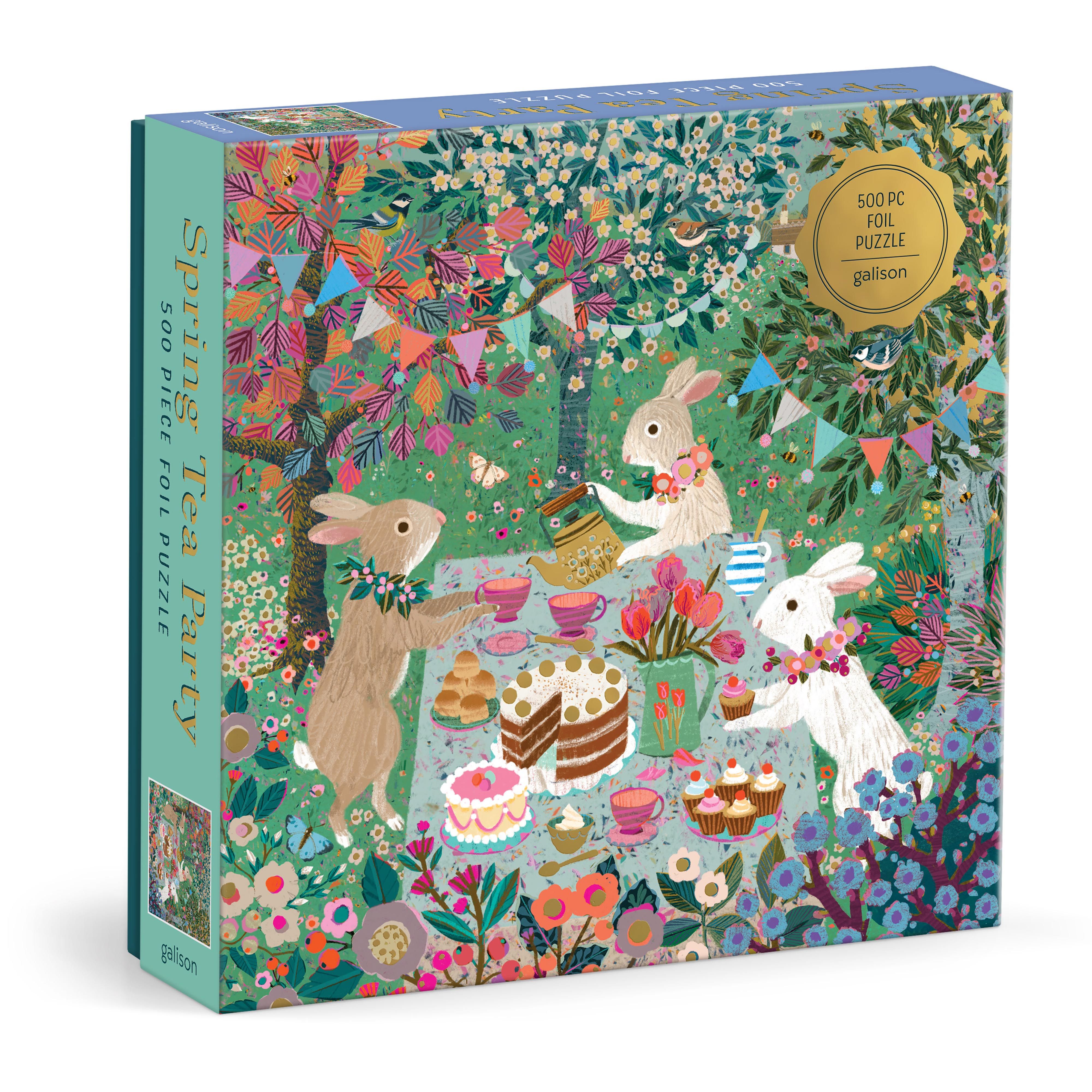 500pc Foil Puzzle - Spring Tea Party