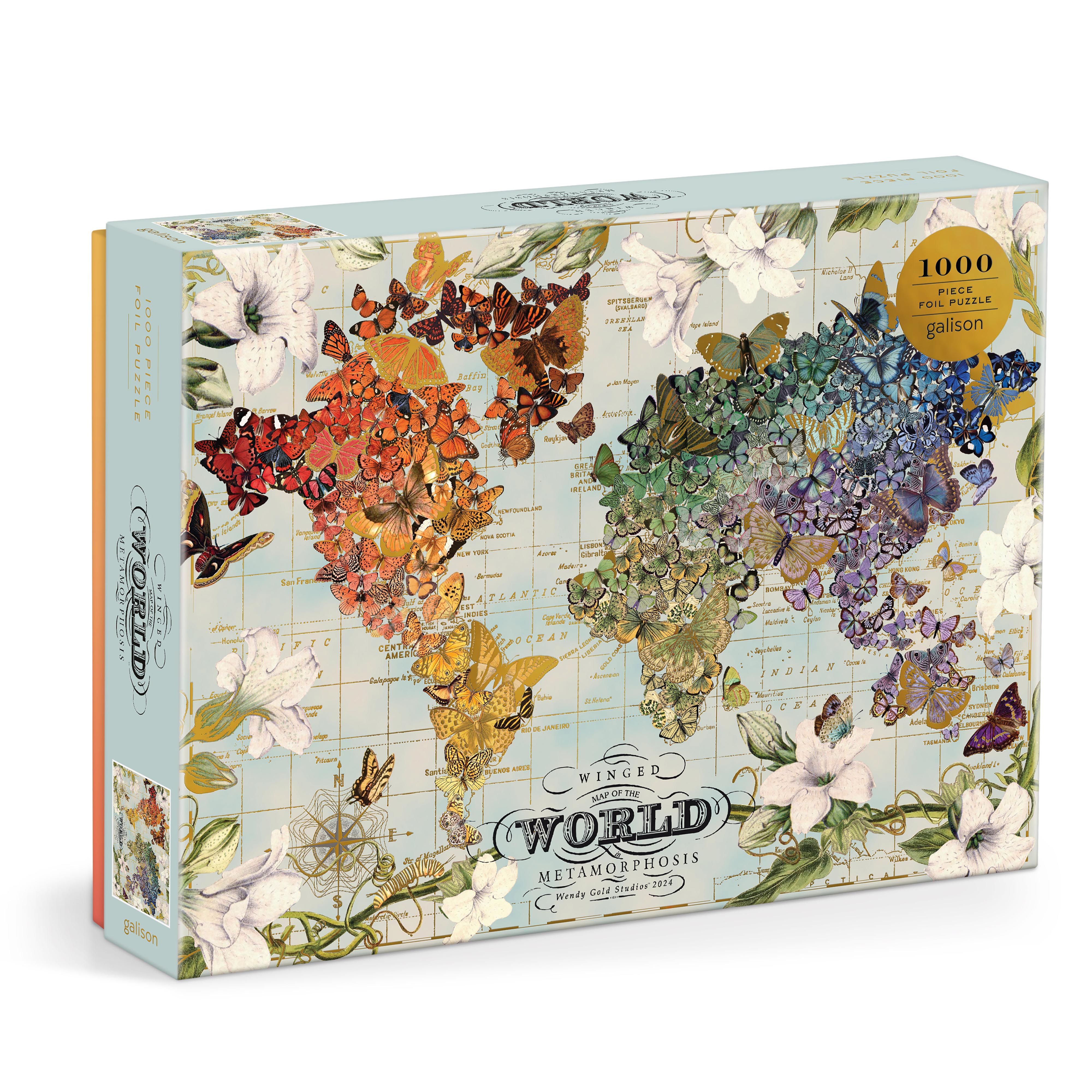 1000pc Foil Puzzle - Wendy Gold Winged Metamorphosis