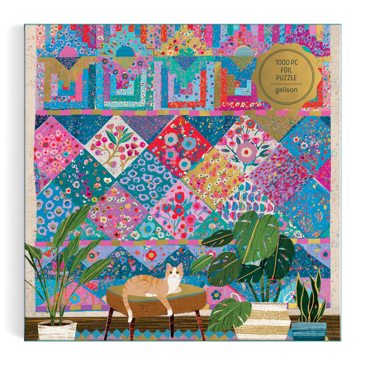 1000pc Foil Puzzle - Victoria Ball Quilter's Corner