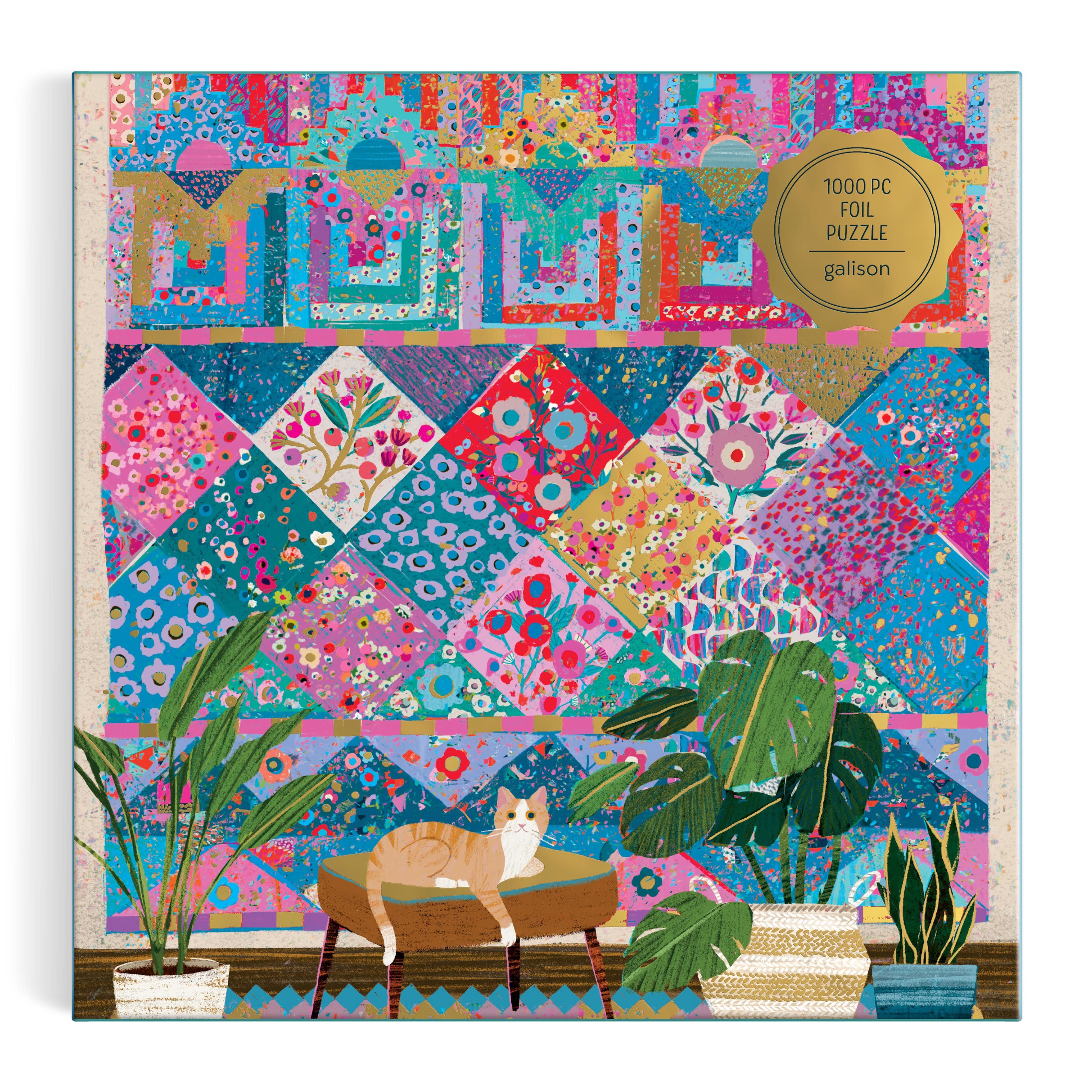1000pc Foil Puzzle - Victoria Ball Quilter's Corner
