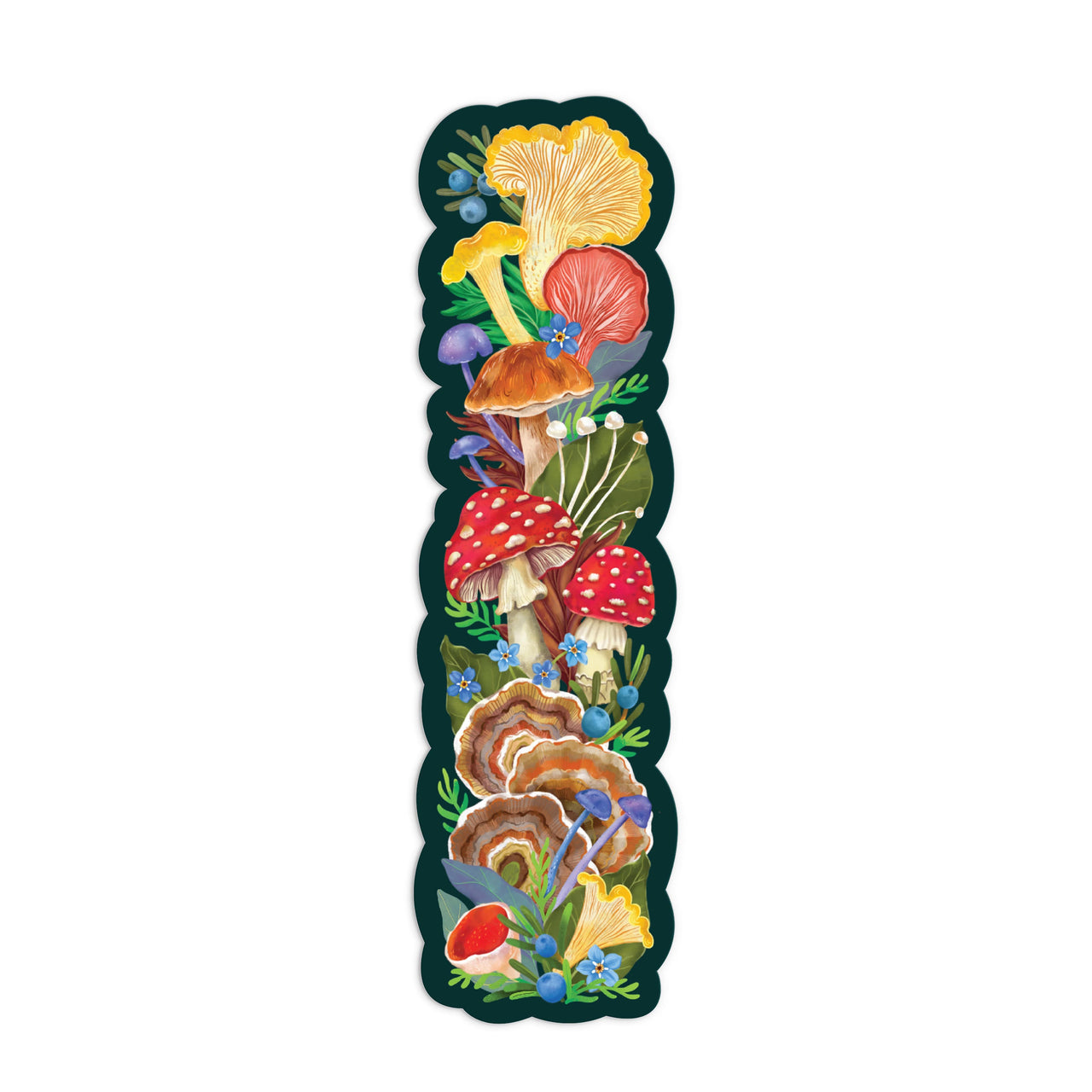 Paper Bookmark - World of Mushrooms