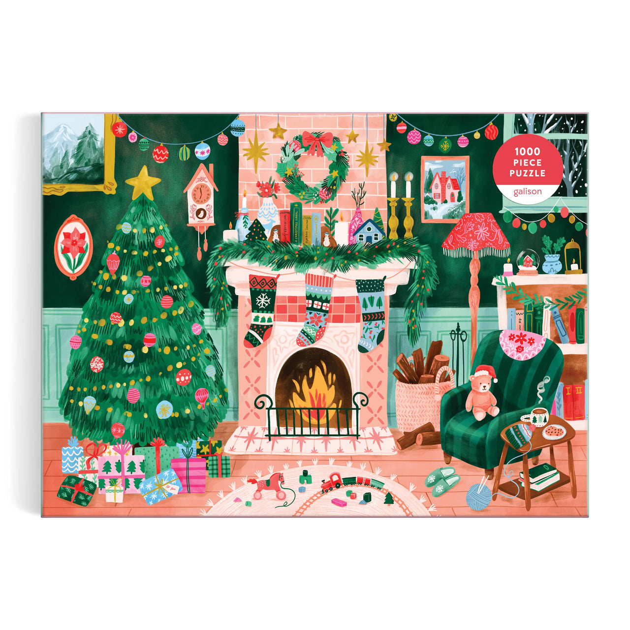 1000pc Puzzle - Cozy by the Fireplace