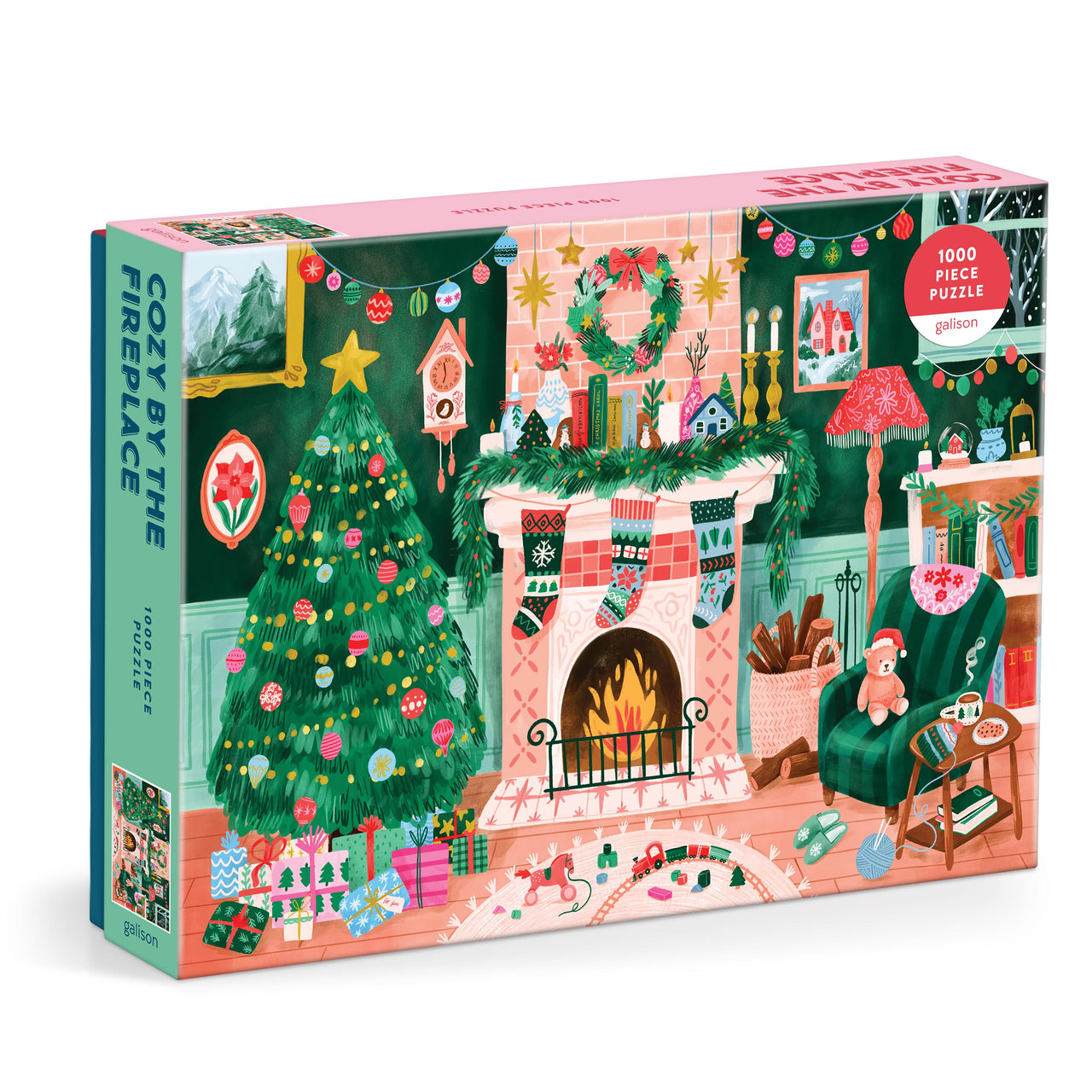 1000pc Puzzle - Cozy by the Fireplace