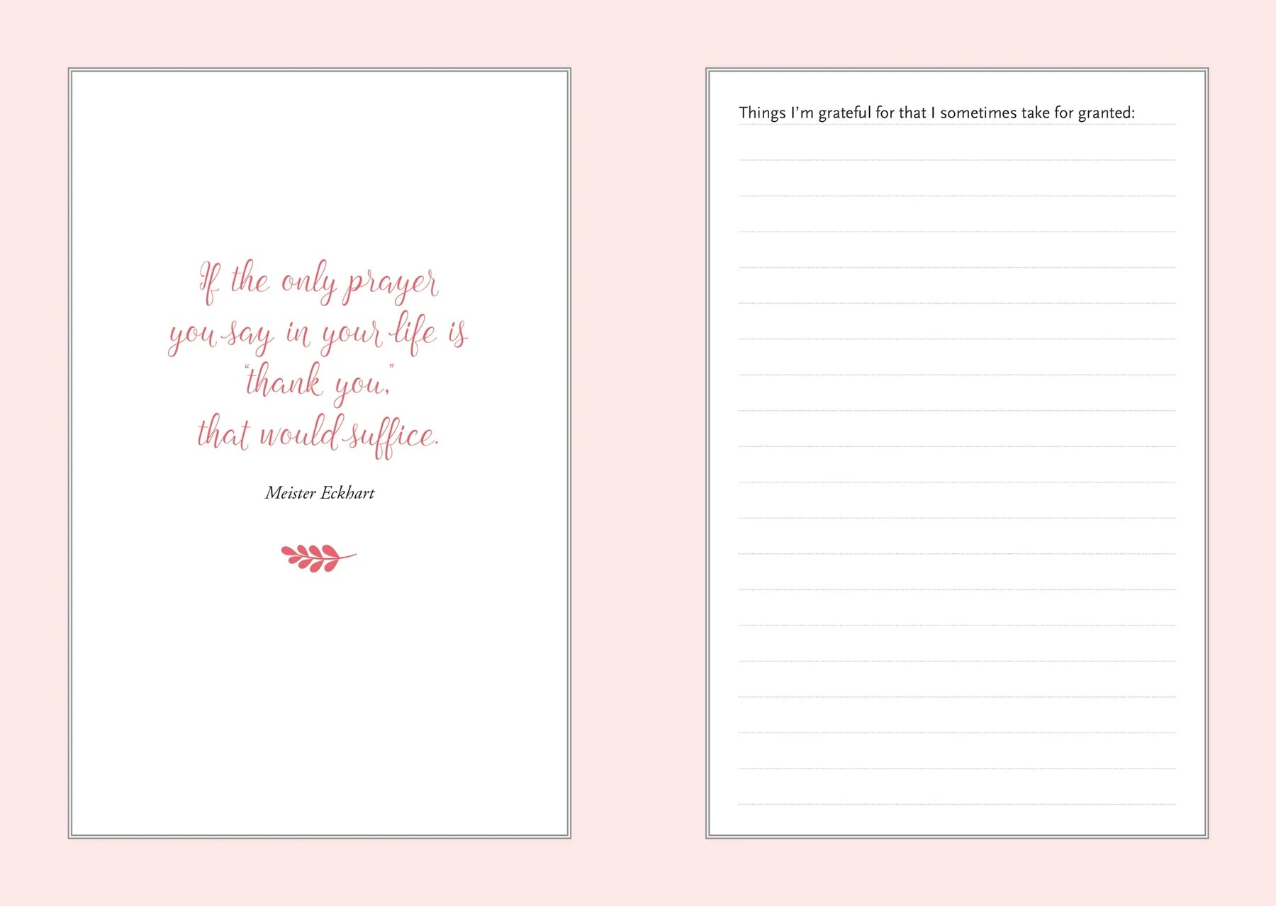 A Daily Dose of Gratitude Journal