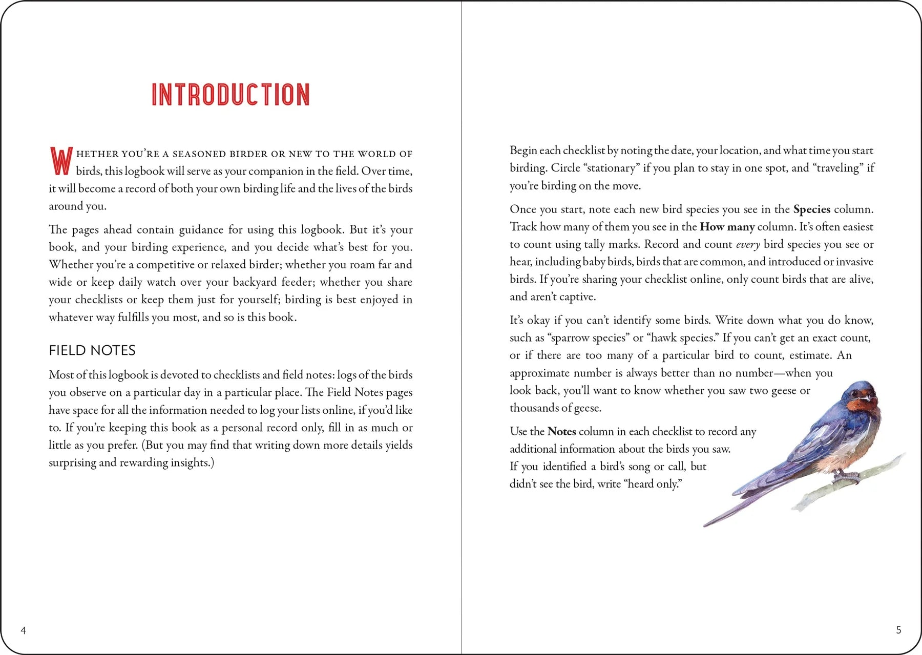 The Birder's Logbook