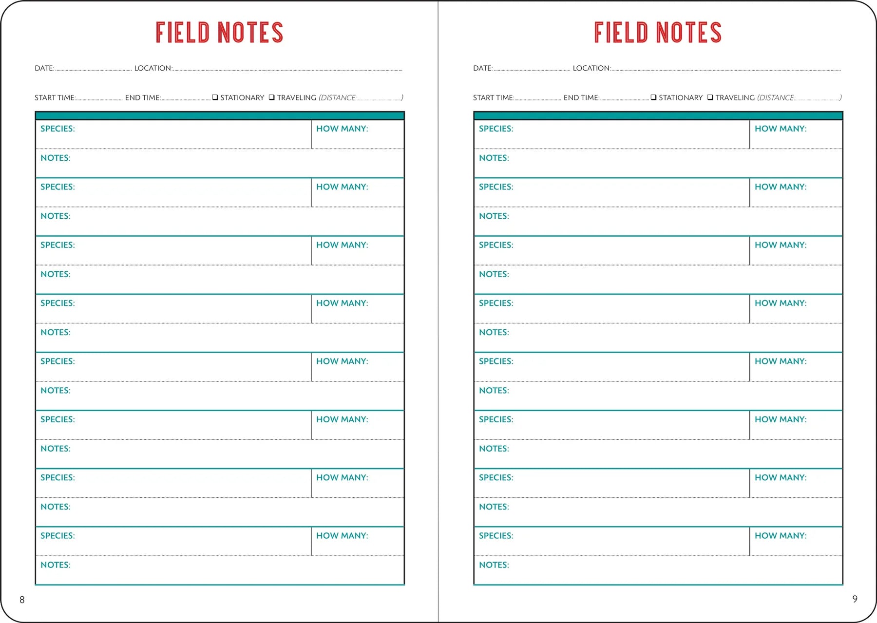 The Birder's Logbook