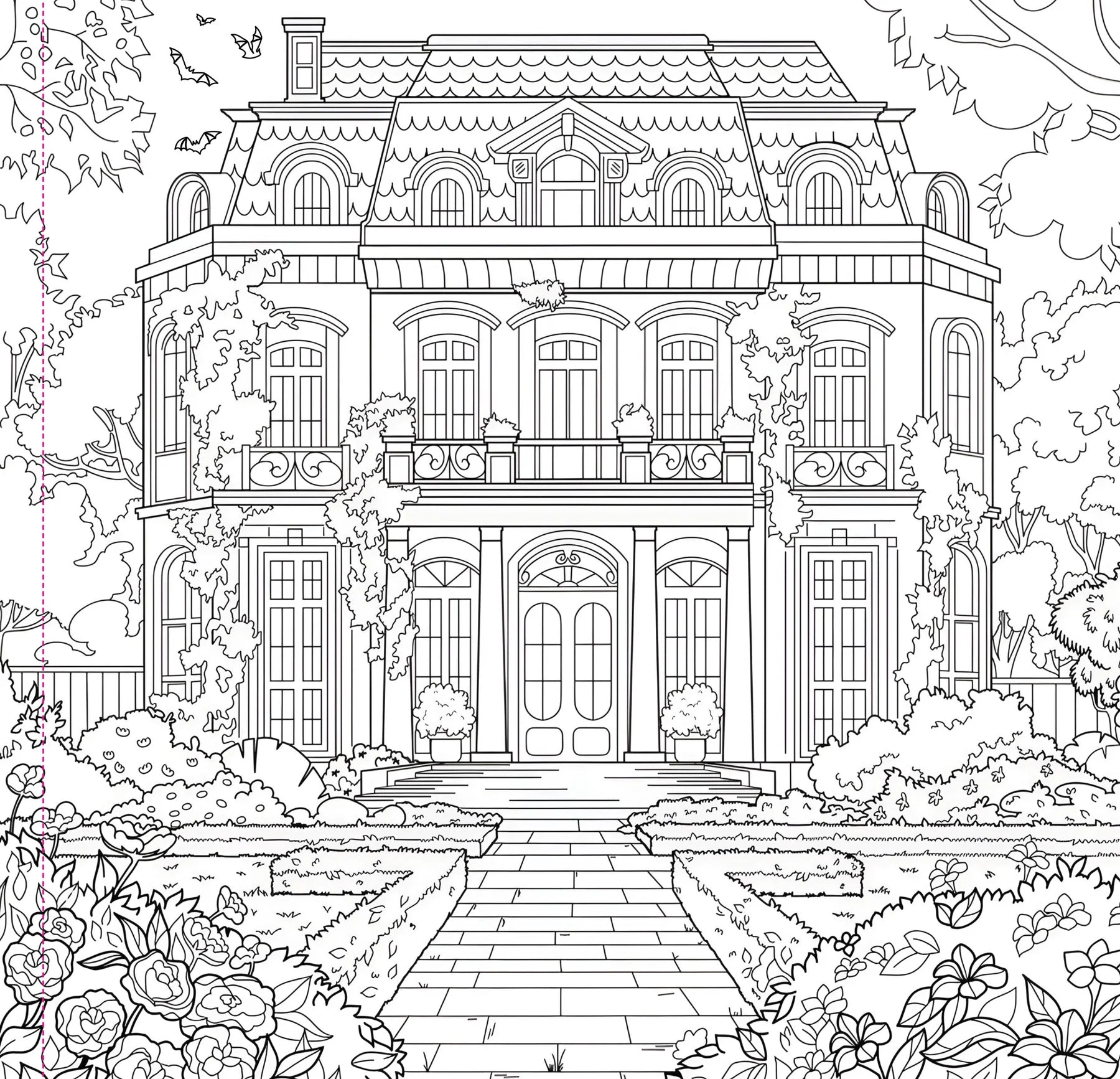 Artist's Colouring Book - Goth Garden