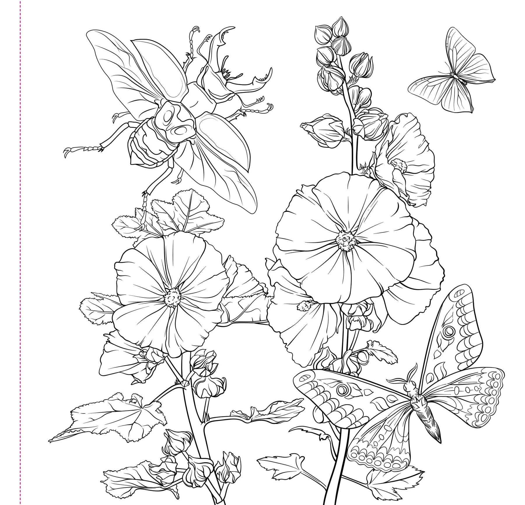 Artist's Colouring Book - Goth Garden