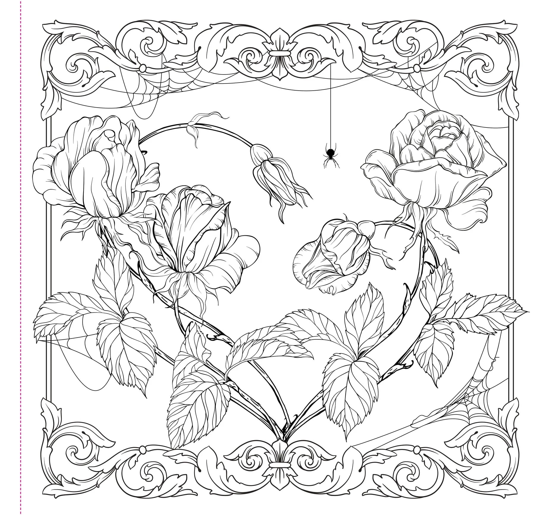 Artist's Colouring Book - Goth Garden