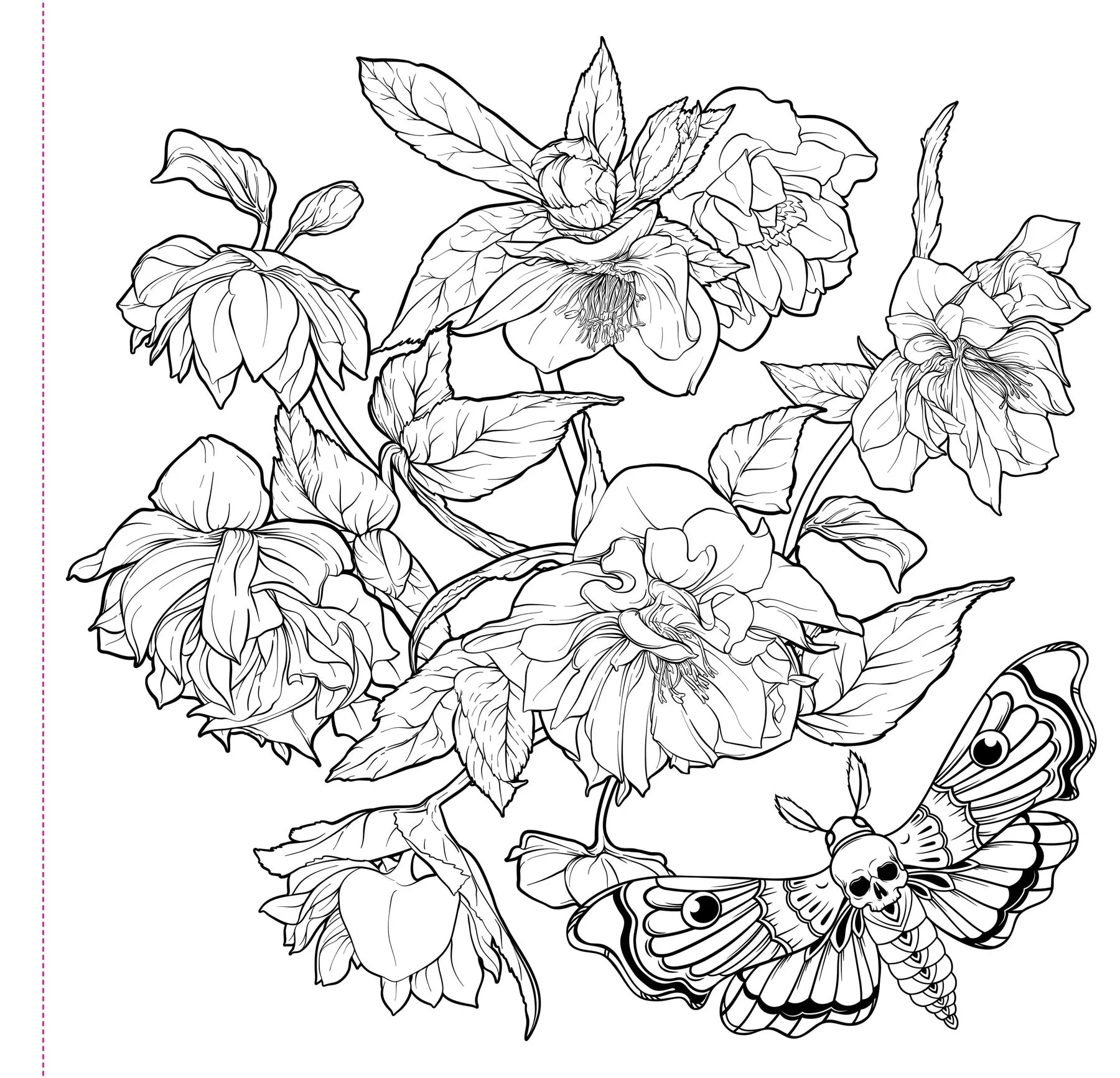 Artist's Colouring Book - Goth Garden