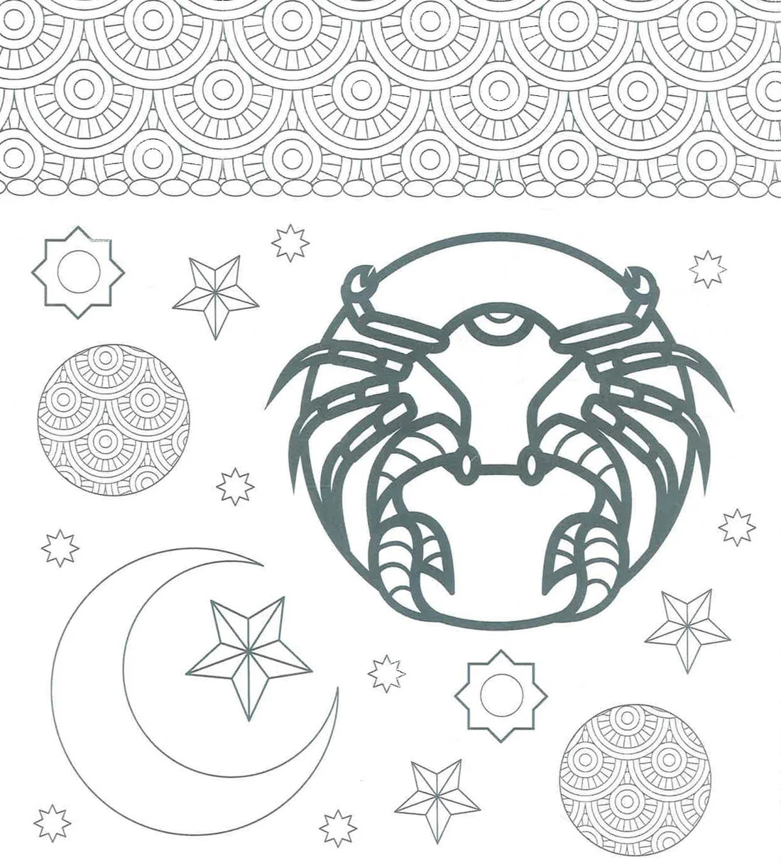 Adult Colouring Book - Zodiac & Astrology