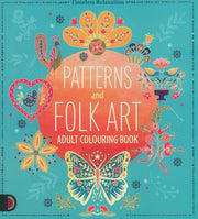 Adult Colouring Book - Patterns & Folk Art