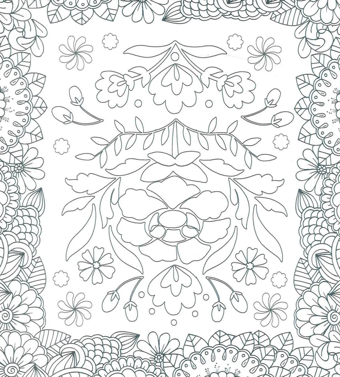 Adult Colouring Book - Patterns & Folk Art