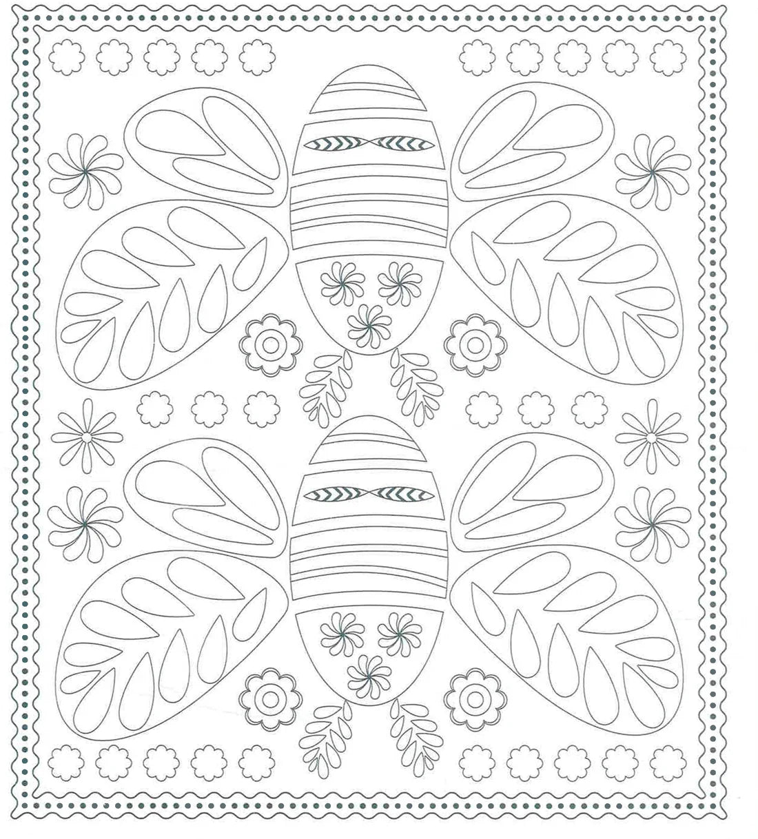 Adult Colouring Book - Patterns & Folk Art