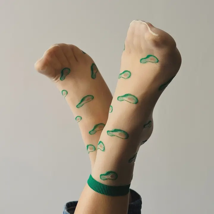 Transparent Mesh Socks - Clémence Avocados