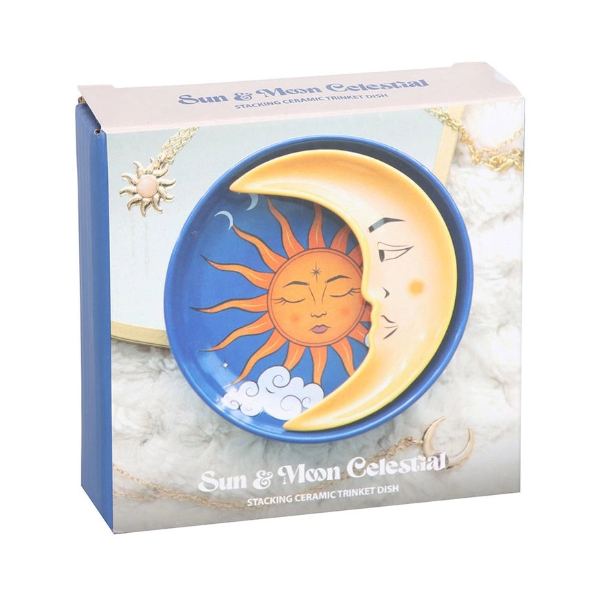 Stacking Trinket Dish - Sun & Moon Celestial