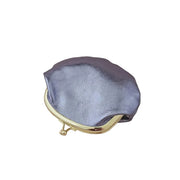 Retro Leather Clasp Purse - Mauve