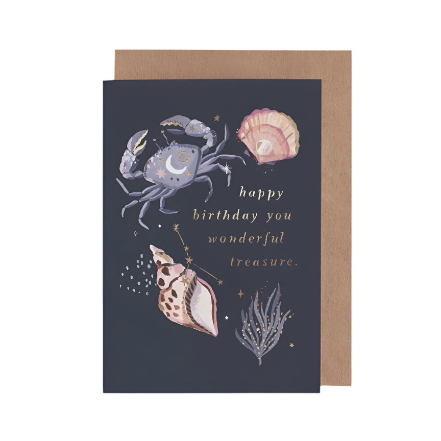 Treasure Zodiac Birthday Card