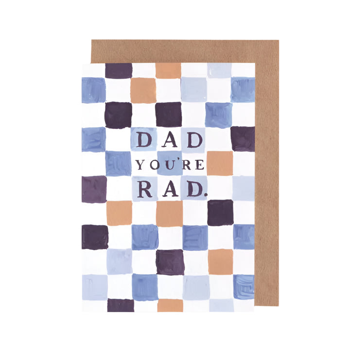 Checkerboard Rad Dad Card