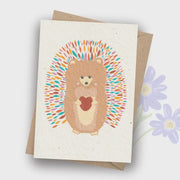 Plantable Card - Hedgehog Heart