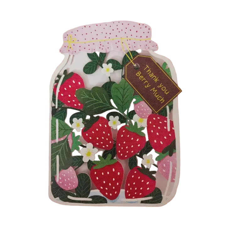 Cut Art Card - Thank You Berry Much
