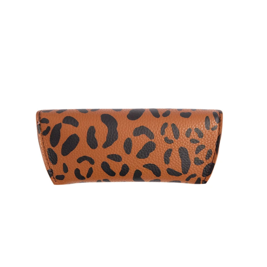 CG Flap Glasses Case - Tan Leopard