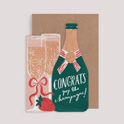 Congrats Pop The Champagne Card