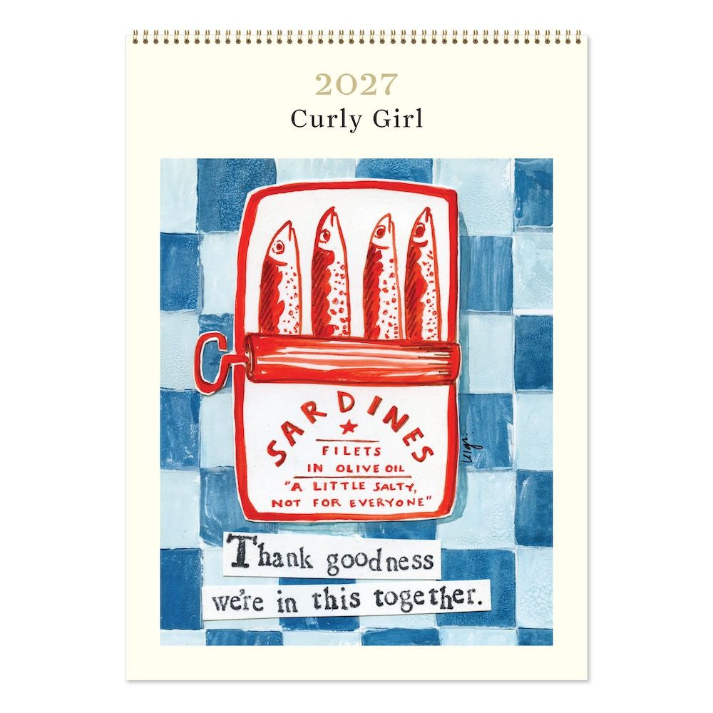 2027 Medium Calendar - Curly Girl