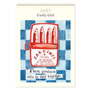 2027 Medium Calendar - Curly Girl