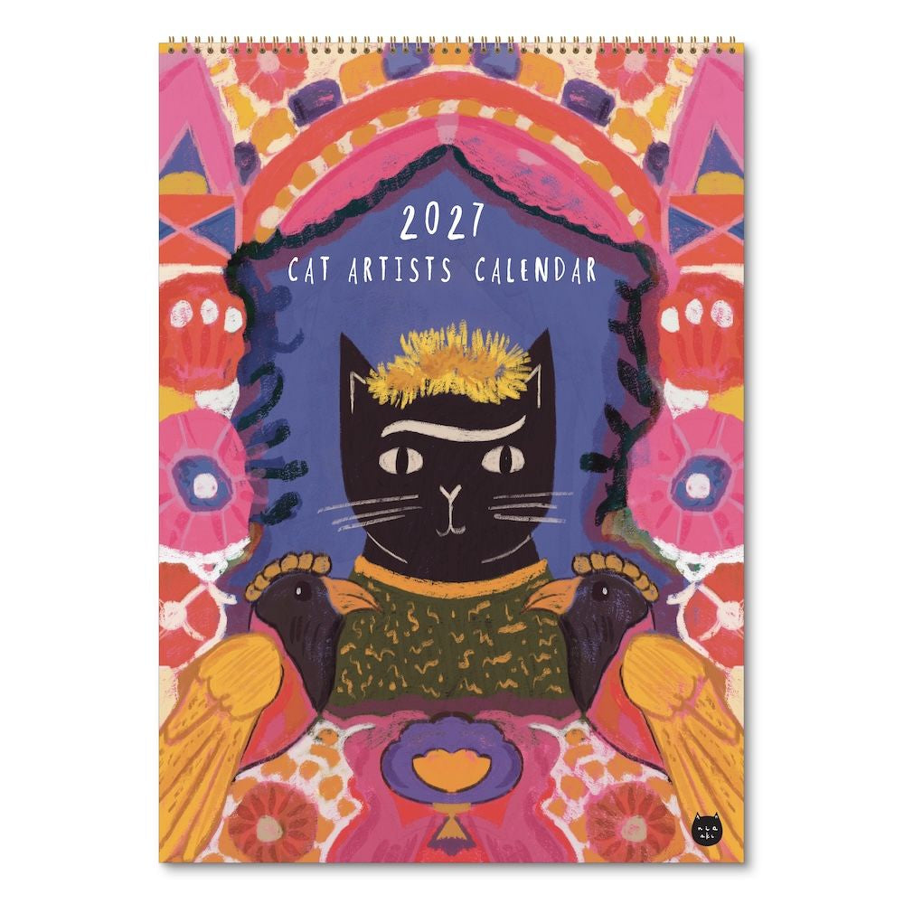 2027 Medium Calendar - Cat Artists Niaski
