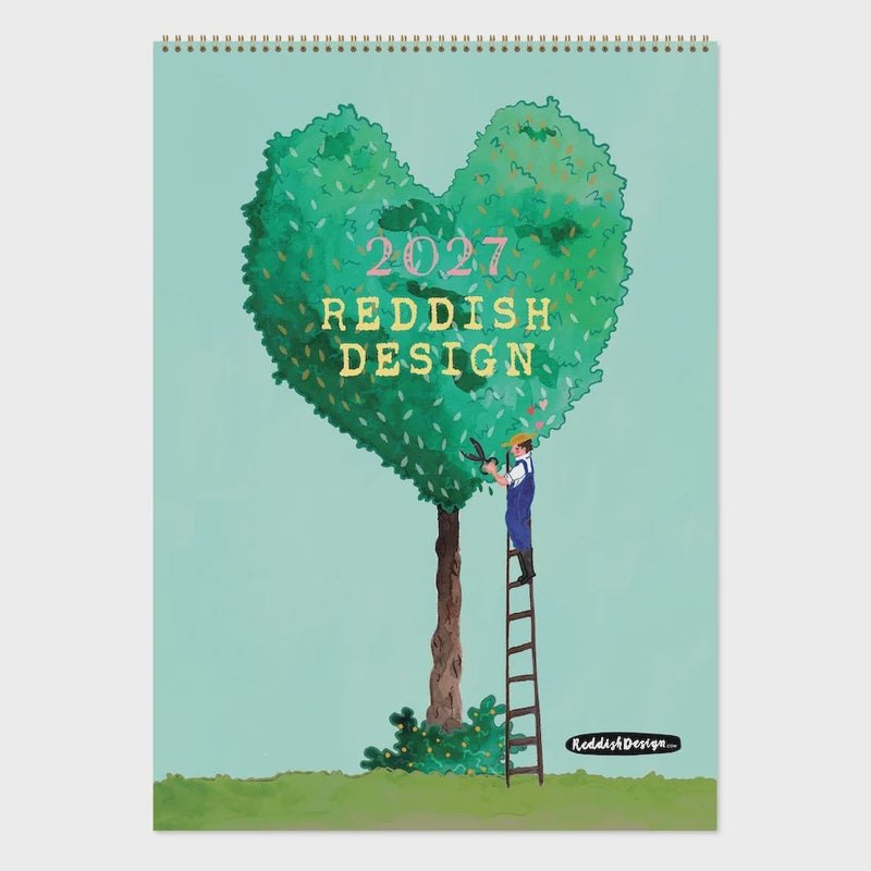 2027 Medium Calendar - Reddish Design