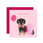Happy Birthday Dachshund In TuTu
