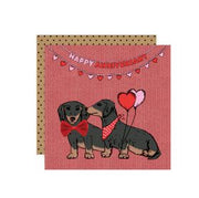 Happy Anniversary Dachshunds Card
