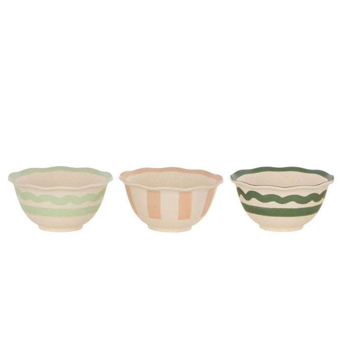 Saltara Bamboo Fibre Condiment Bowls - Set of 3