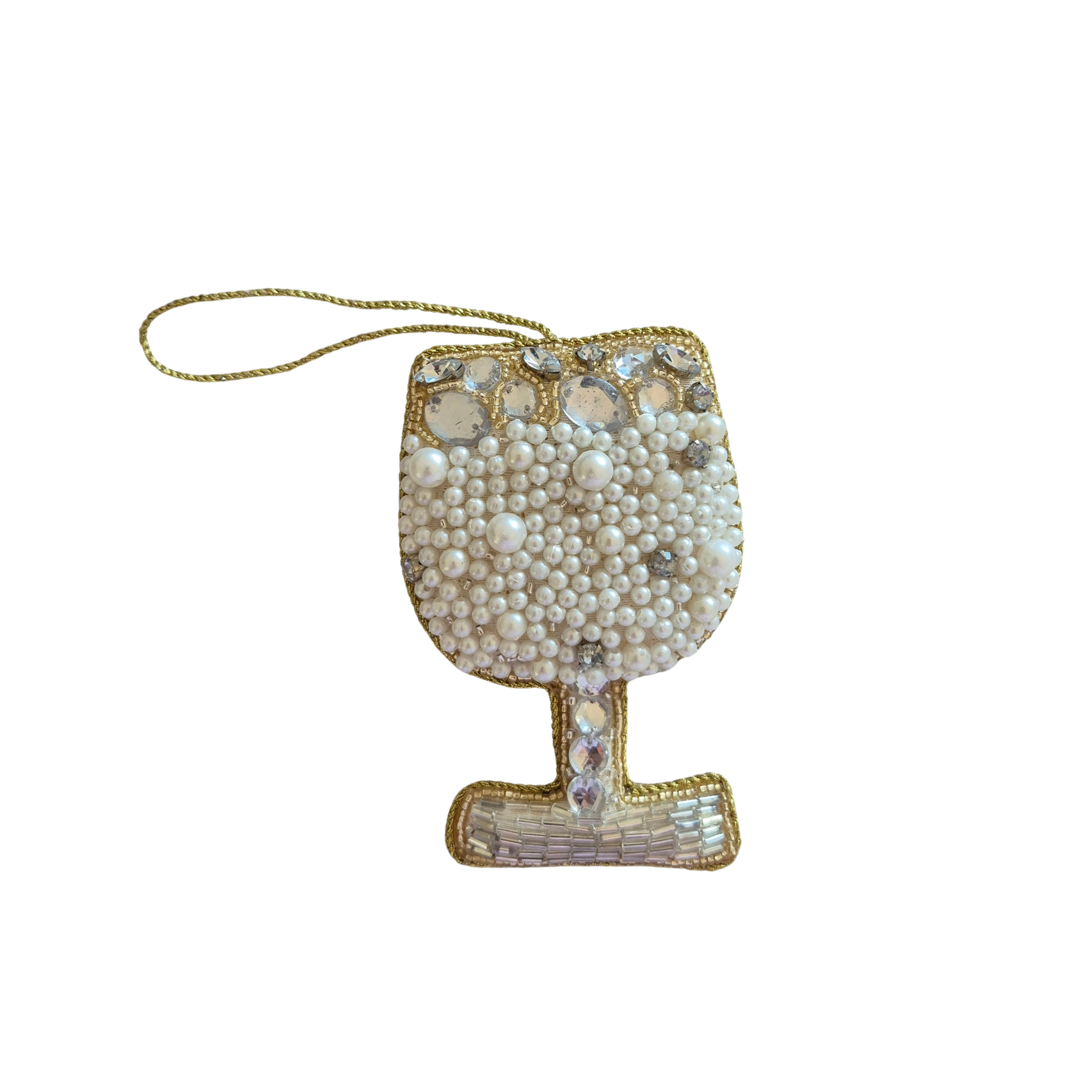 Beaded Decoration - Wine Glass