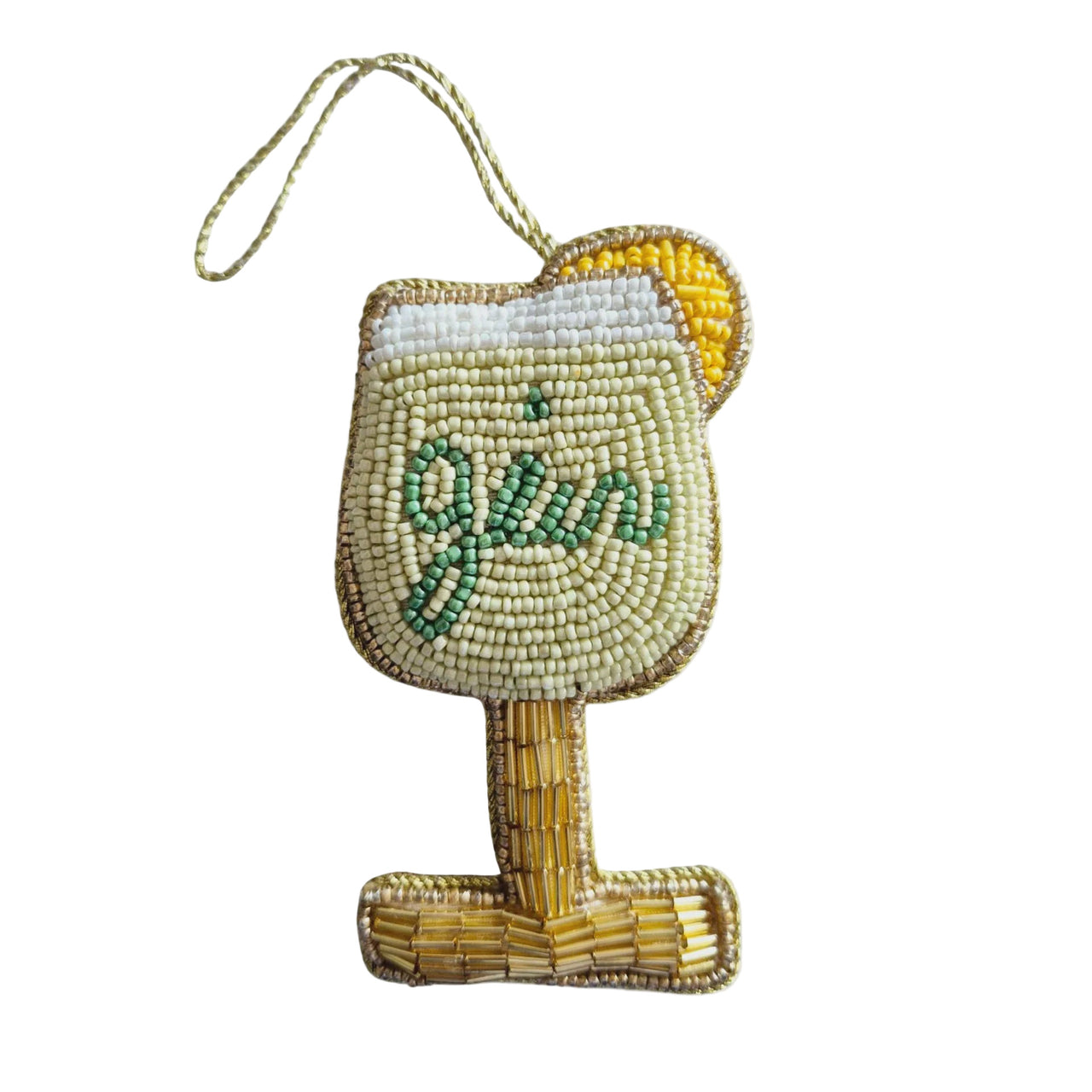 Beaded Decoration - Gin Glass