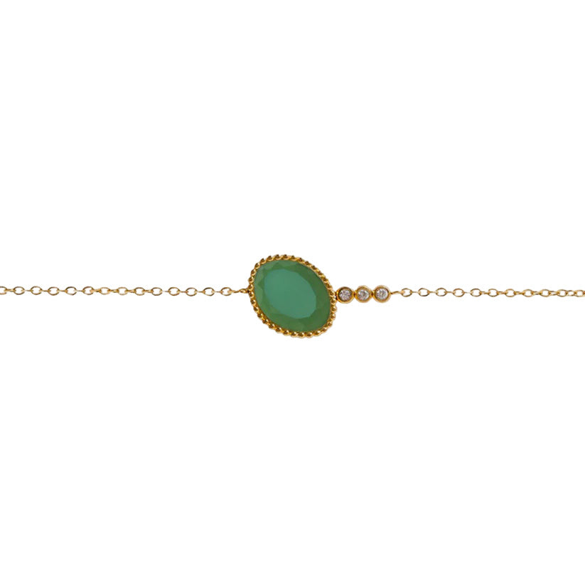 Bracelet Hygie - Green Onyx