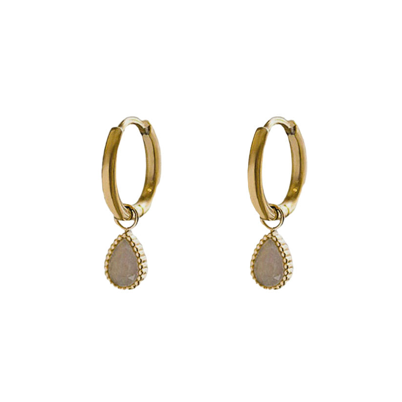 Earrings Helios - Labradorite