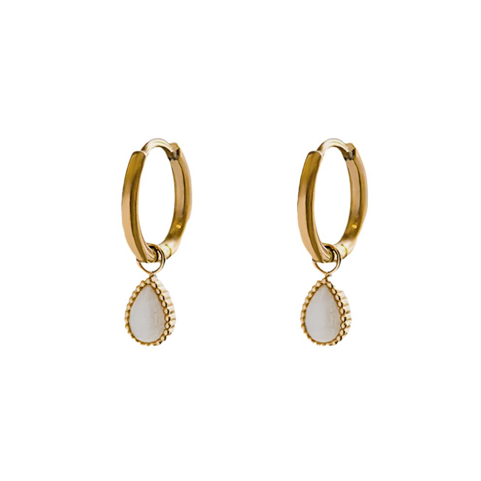 Earrings Helios - Moonstone