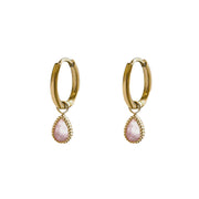 Earrings Helios - Watermelon Quartz