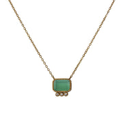 Necklace Thetis - Green Onyx
