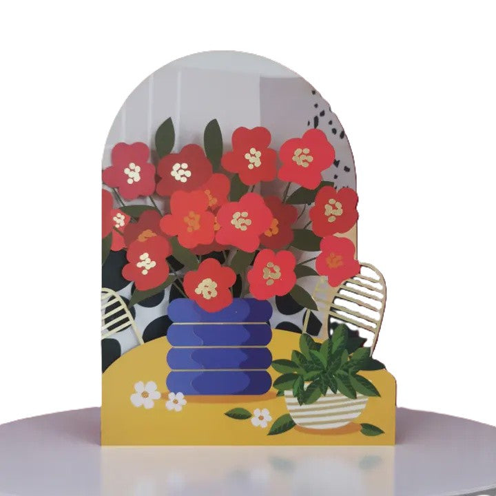 Cut Art Card - Blank Flower