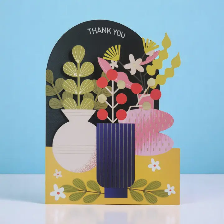 Cut Art Card - Thank You Flower