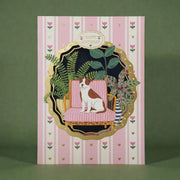 Cut Art Card - Birthday Garden Companion