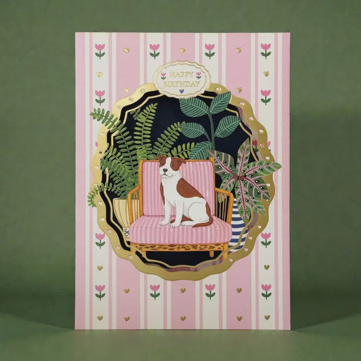 Cut Art Card - Birthday Garden Companion