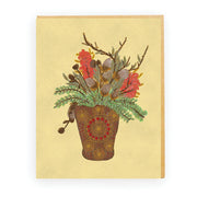 Flower Pot Foil Card