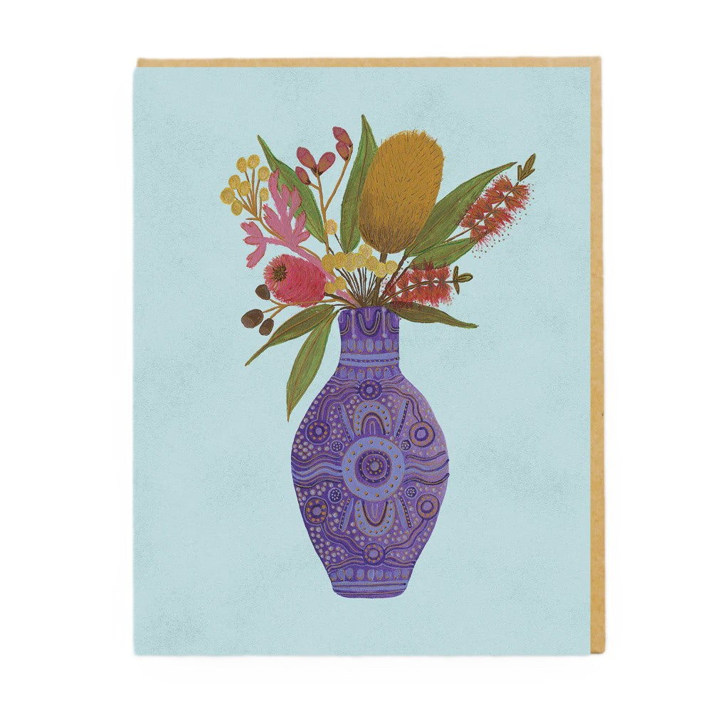 Mini Card - Indigenous Flower Vase
