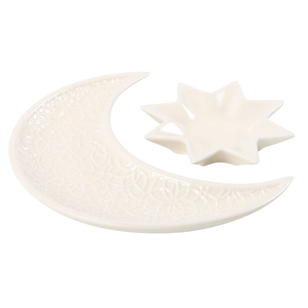 Crescent Moon & Star Trinket Dishes (Set of 2)