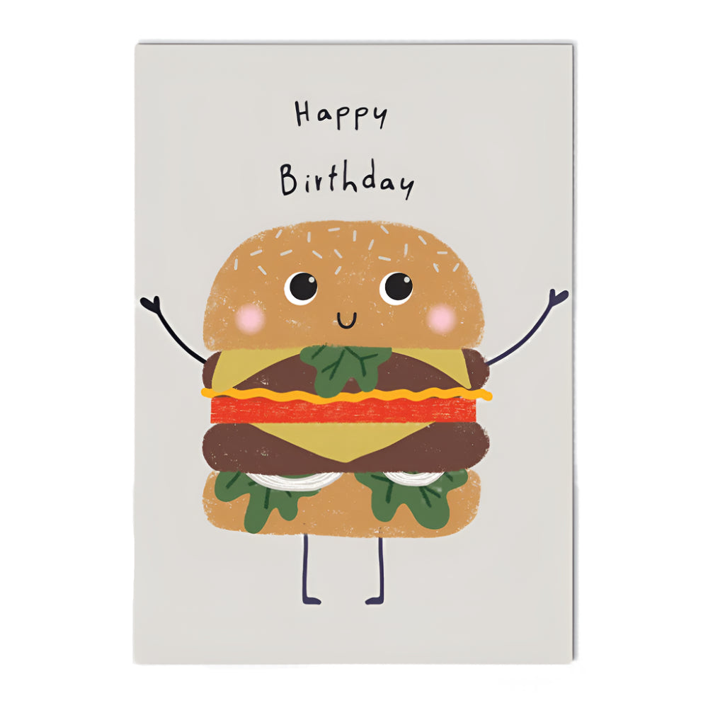 Happy Birthday Burger Card