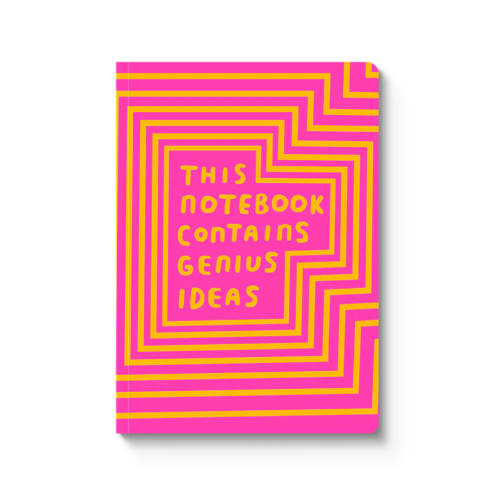 A5 Soft Cover Notebook - This Contains Genius Ideas
